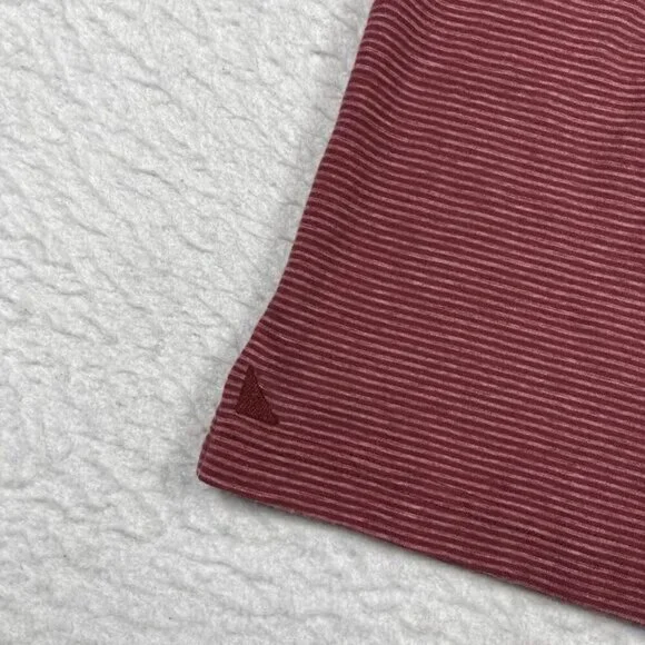 UNTUCKit Cero Long Sleeve Polo Shirt Red Stripe Men’s Medium - Picture 7 of 10